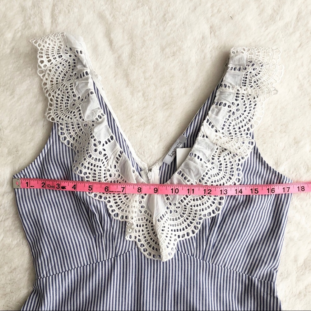 Lucy Paris | Striped Eyelet Trim Dress *NWT* - Picture 13 of 15